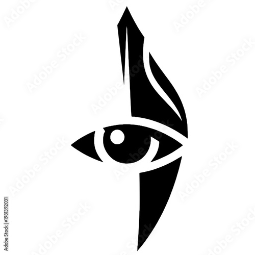 Spartan eye silhouette