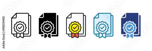 Standard Icon Set Multiple Style Collection