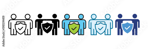 Dependability Icon Set Multiple Style Collection