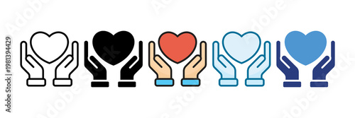 Loyalty Icon Set Multiple Style Collection