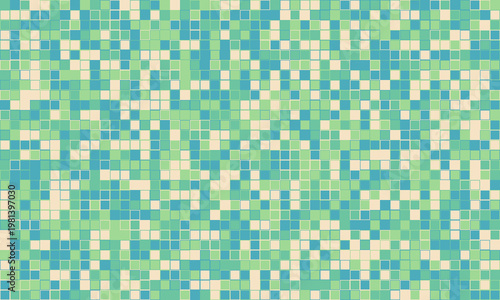 Abstract mosaic pattern in calming pastel greens and beige.  Perfect for backgrounds, website design, or textile prints. Evokes feelings of serenity and organic growth.