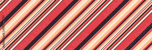 Dynamic diagonal stripes in vibrant red, peach, and dark hues.  Perfect for textiles, website backgrounds, or any project needing a bold, modern, and energetic design.