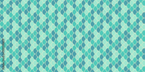 Serene teal and mint geometric pattern.  Elegant, repeating design ideal for backgrounds, textiles, or website banners.  Evokes calmness and sophistication.