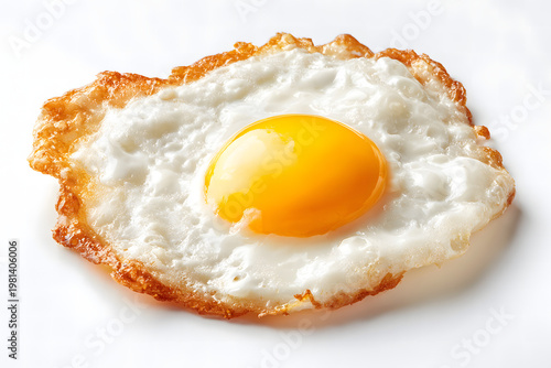 fried egg on a white background