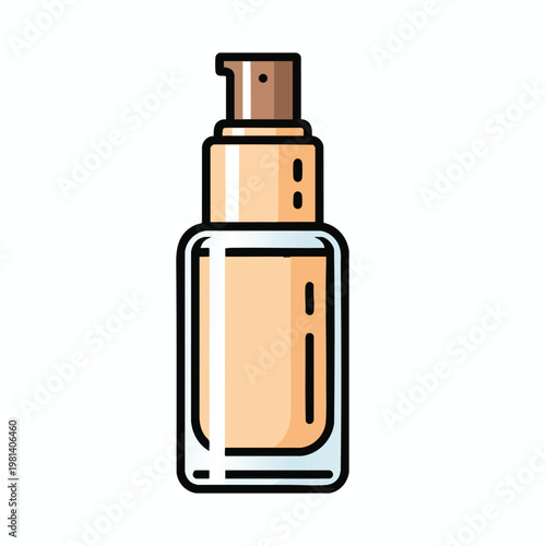 Stylish Foundation Bottle for Cosmetic and Beauty Care Products