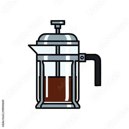 Robotic French Press Coffee Maker for Home Brewing