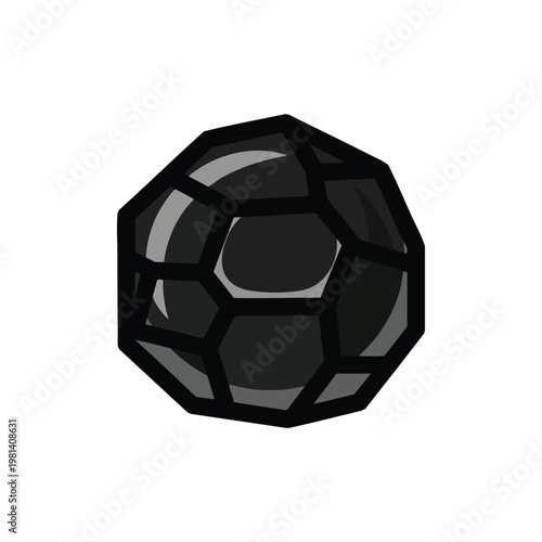 Stylized Illustration of a Futuristic Artistic Sphere for Creative Design Projects