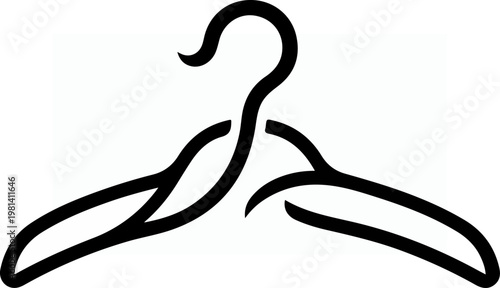 Black Wire Coat Hanger Only.