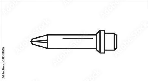 Simple Bullet Icon Illustration.