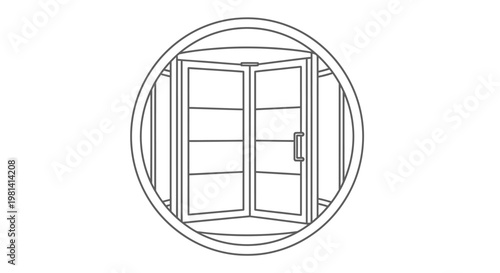 Simple Line Window Drawing.