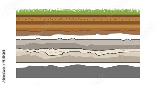 Soil Layers Cross Section.