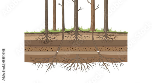 Tree Roots Underground System.