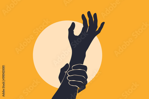 Gentle Hand Stop Sign: Care, Restraint, and Giving Up Gesture