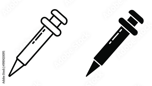 Pipette Syringe Dropper Medical Science Tool Collection