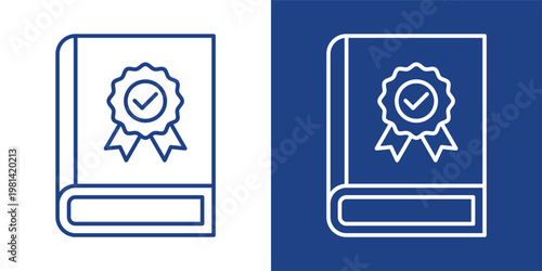 Work Guideline Blue And White Icon Style Collection