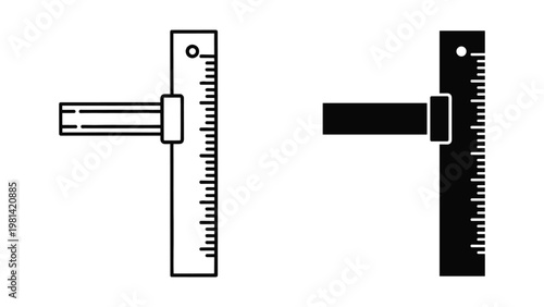 Ruler Gauge Measurement Tool Graphic Design