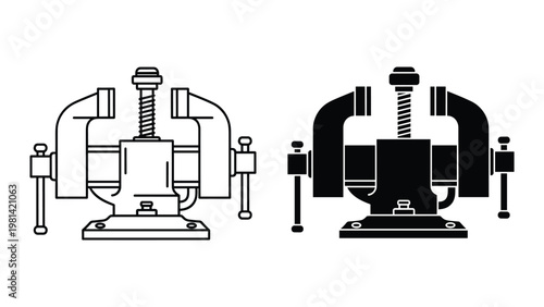 Bench Vise Tool Workshop Clamp Engineering Fixture