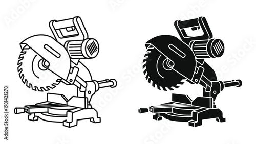 Miter Saw Precision Cutting Tool Construction Equipment