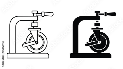 Caster Wheel Press Machine Tool