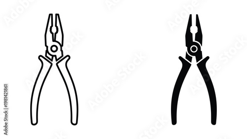 Pliers Tool Vector Icons Commercial