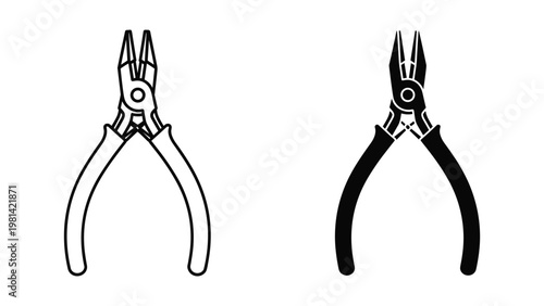 Pliers Tools Commercial Vector ClipArt