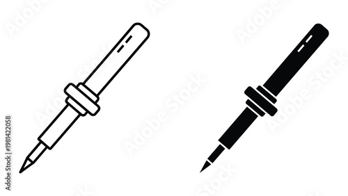 Soldering Iron Tool Icon Vector Commercial