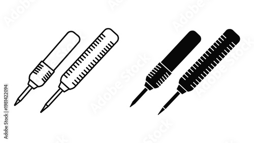 Soldering Irons Vector Set Tool