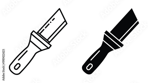 Paint Scraper Tool Icon Repair Construction