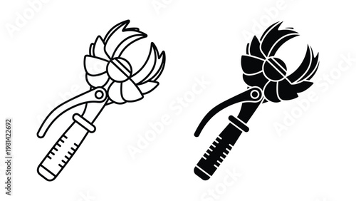 Pliers Cutting Wire Service Concept