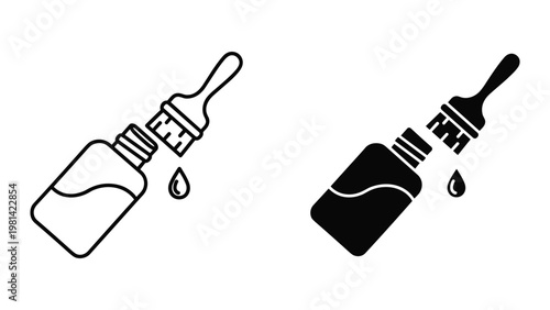 Dye Bottle Brush Drop Crafting Color