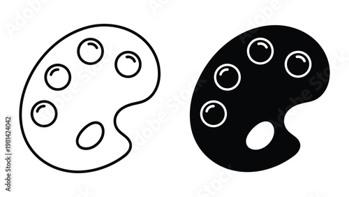 Art Palette Design Creativity Concept