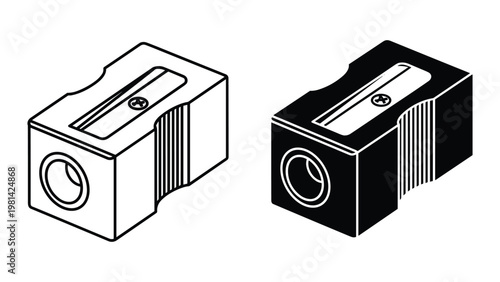 Pencil Sharpener Icon Design Commercial Graphic
