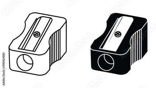 Pencil Sharpener Tool Icon Vector