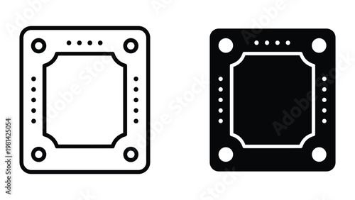 Game Board Icons Vector Interface Design