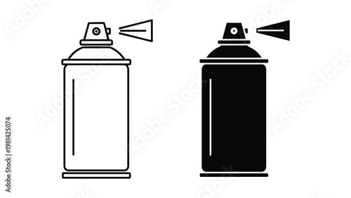 Spray Can Aerosol Dispenser Icon Symbol