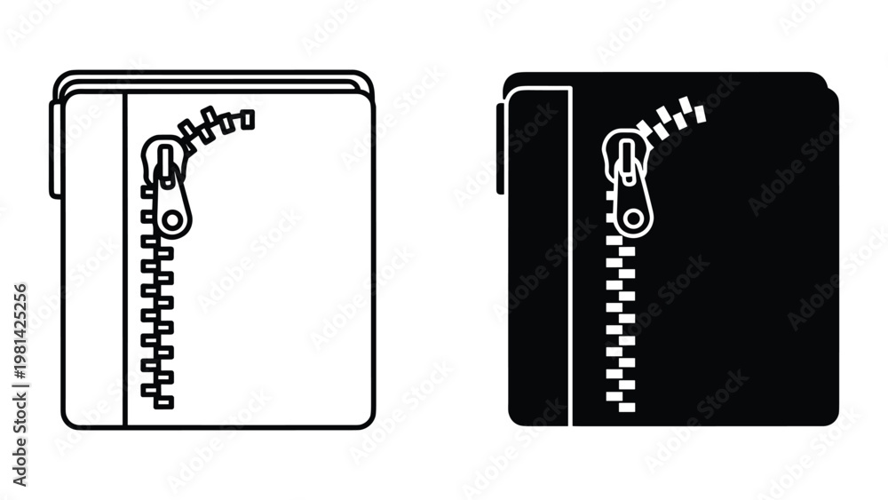 Fototapeta premium Zipper Closure Fastener Detail Commercial Graphic
