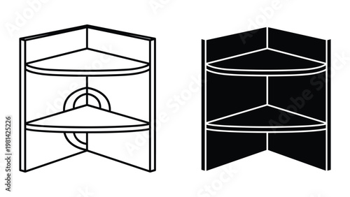Corner Shelf Unit Organization Storage Commercial