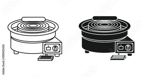 Pottery Wheel Ceramic Creation Tool Commercial Icon