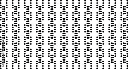 A patterned texture consisting of repeating vertical elements made up of dots.