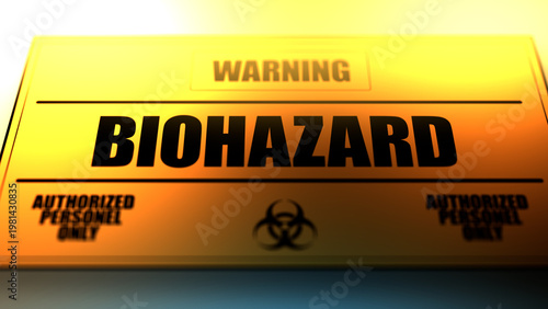 A Biohazard Sign in a Restricted Area - 1