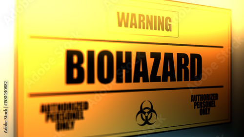 A Biohazard Sign in a Restricted Area - 2