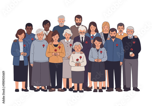 Diverse Group of Senior Adults Together.