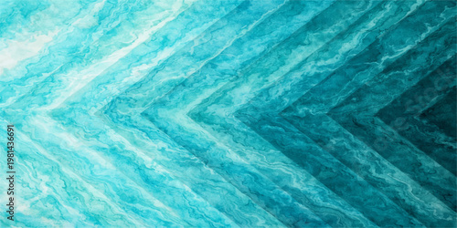 A clear turquoise liquid surface with abstract blue ripples and clean wave reflections creates a transparent aqua texture reminiscent of a summer swimming pool or calm sea water