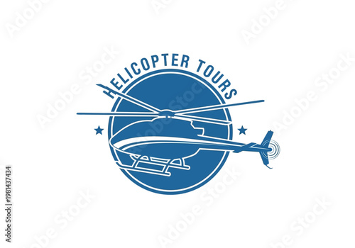 Iconic Helicopter Tours Emblem A Symbol of Adventure and Exploration