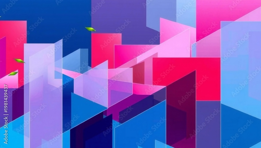 Obraz premium Abstract colorful geometric shapes