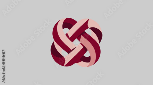 Knot Symbol Logo Design.