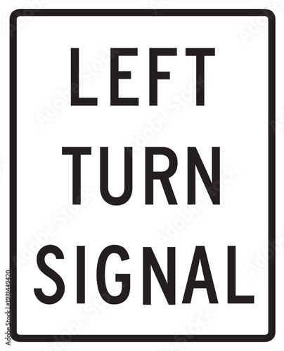 Canvastavla left  turn signal icon