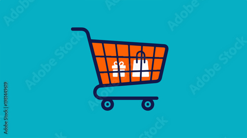 Shopping Cart Icon Ecommerce Symbol.
