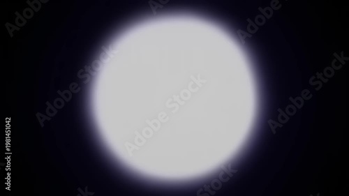 Moon in the dark night sky.