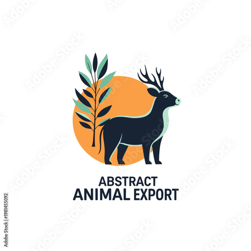 Geometric mountain range logo icon in green and blue colors